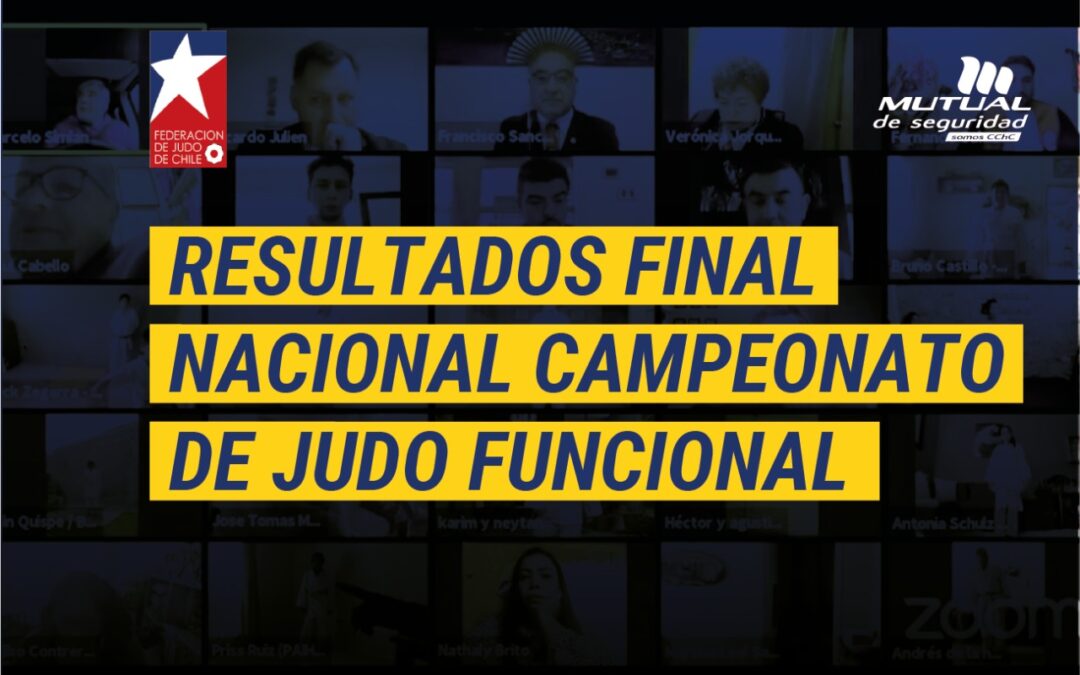 Con éxito se desarrolló la Final Nacional de Judo Funcional de la FEJUCHILE